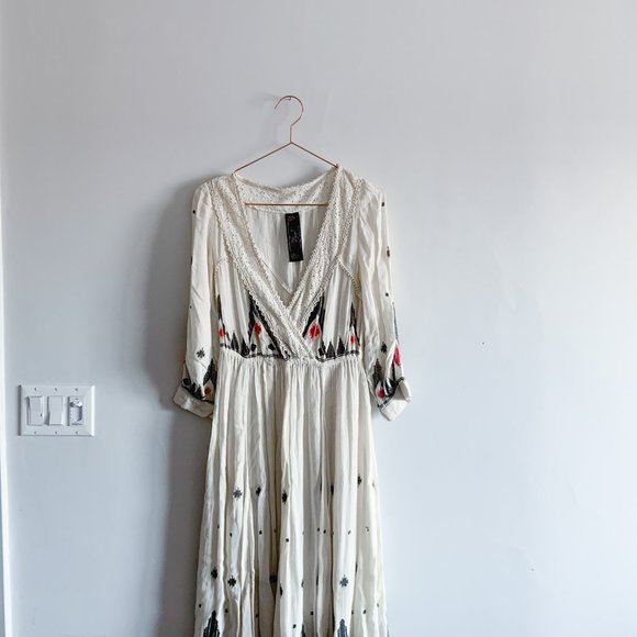 Free People New Romantics Embroidered Midi Dress - Picture 3 of 5